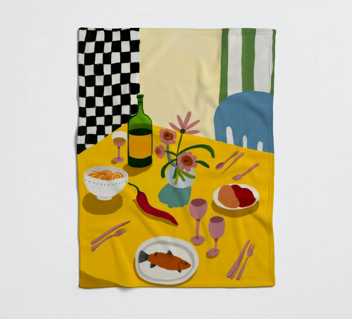 Bold Dinner Play Fleecedecke von Aurora Muse