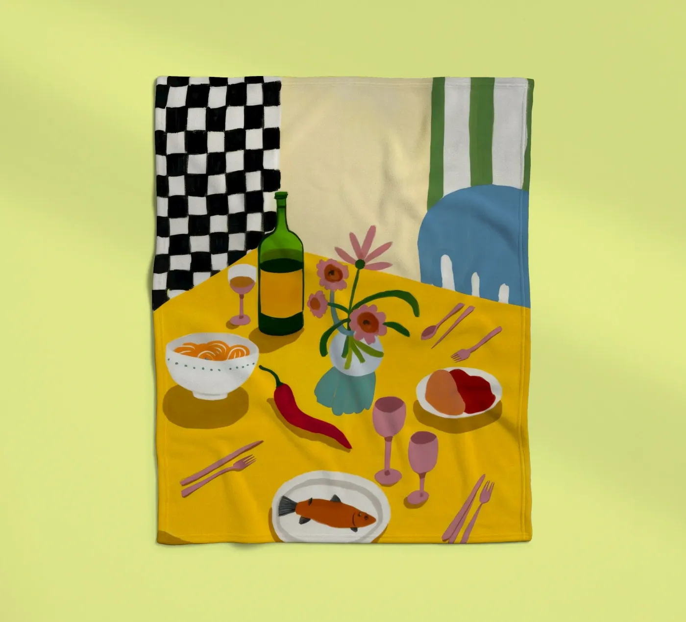 Bold Dinner Play Fleecedecke von Aurora Muse