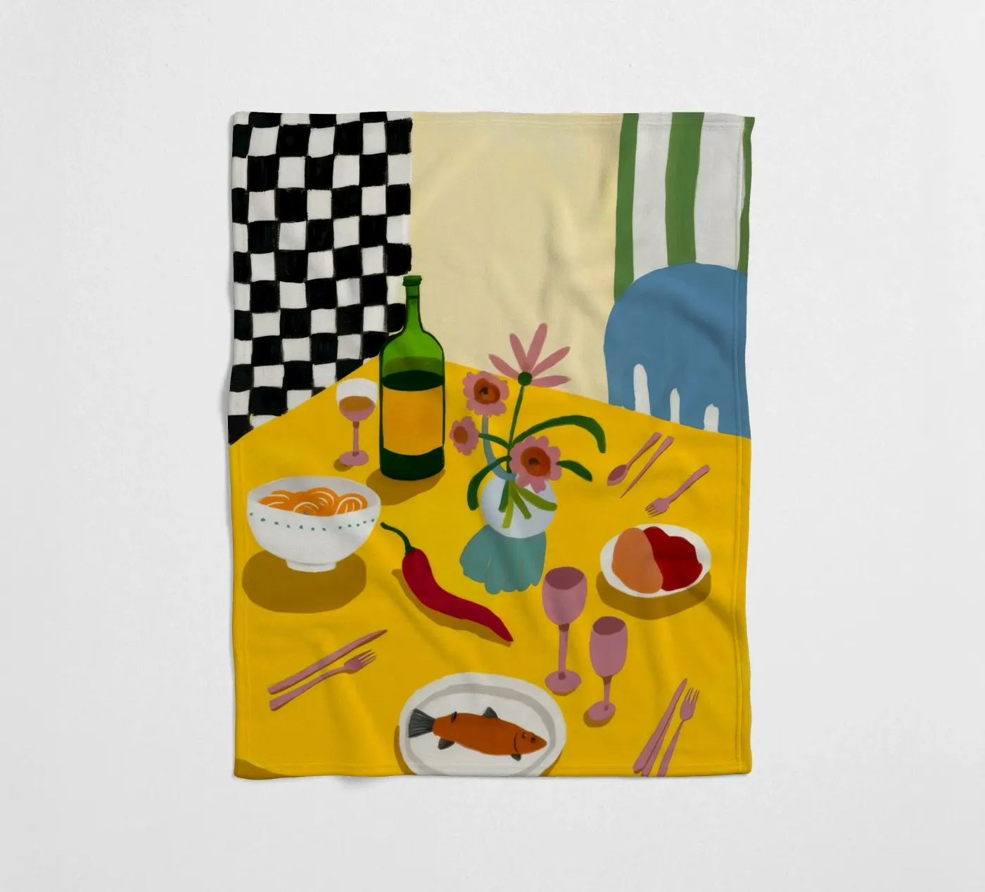 Bold Dinner Play Fleecedecke von Aurora Muse