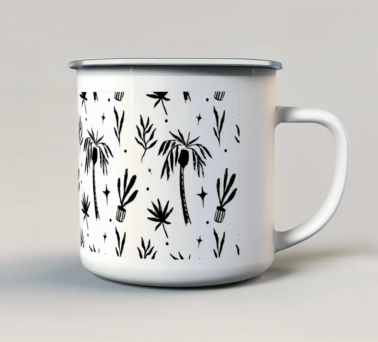 Seaside Pattern No 07 mug en émail de treechild