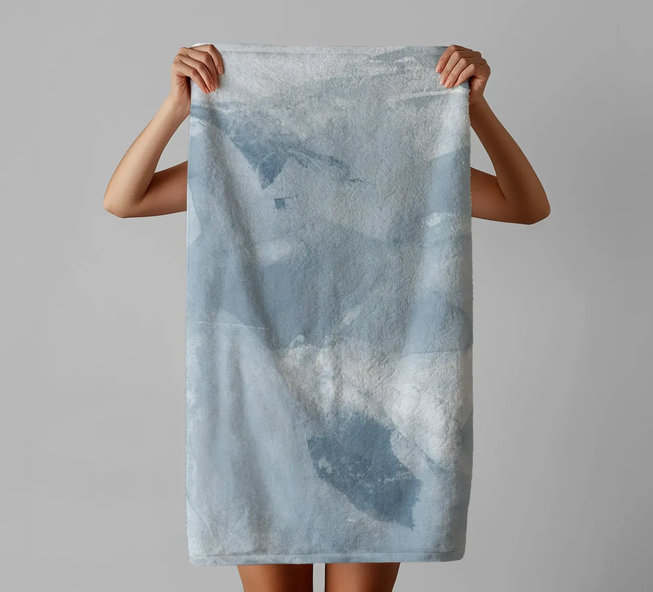 Pennellate di blu 6 asciugamano da bagno da NouveauPrints