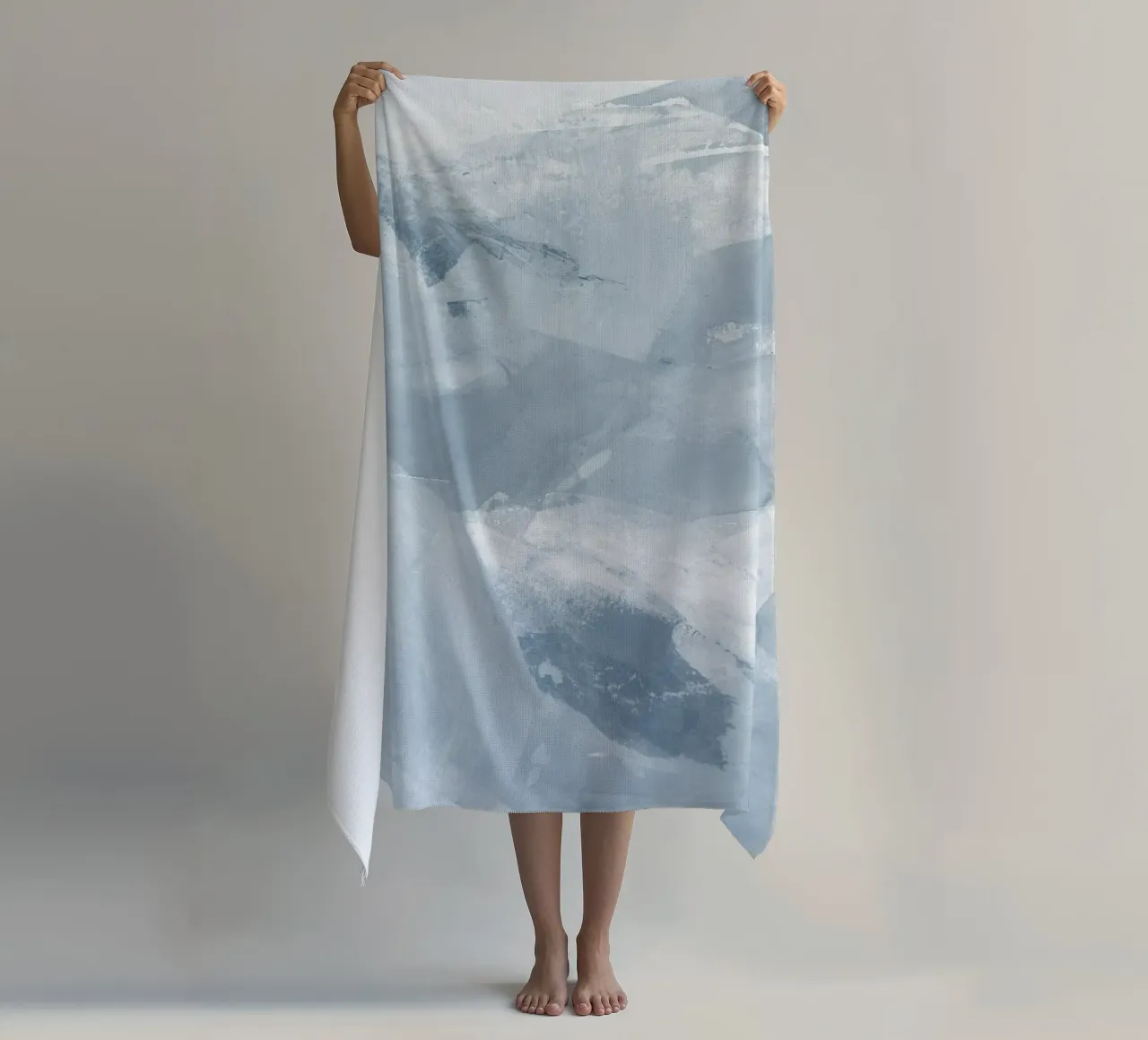 Pennellate di blu 6 telo mare da NouveauPrints