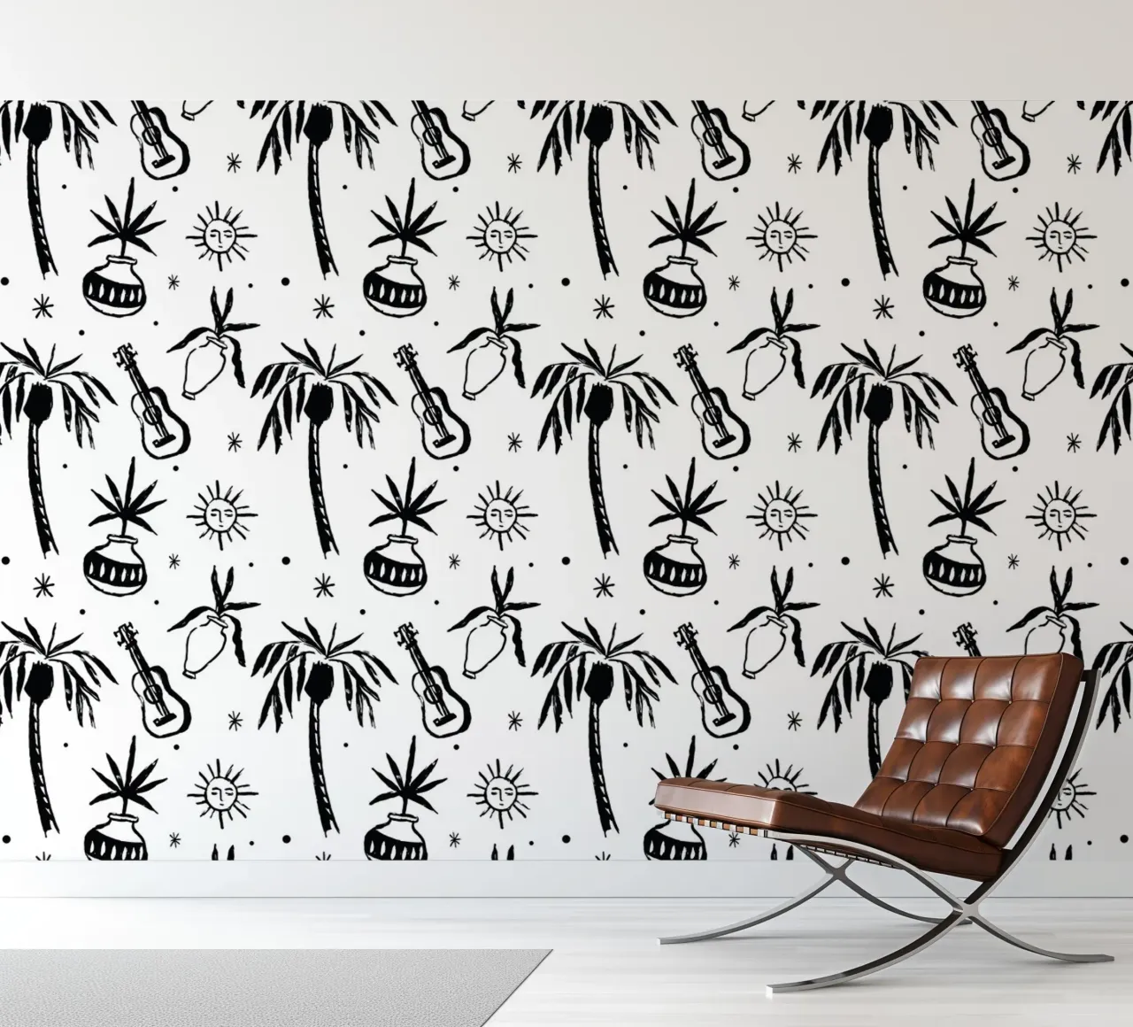 Seaside Pattern No 08 fotobehang van treechild