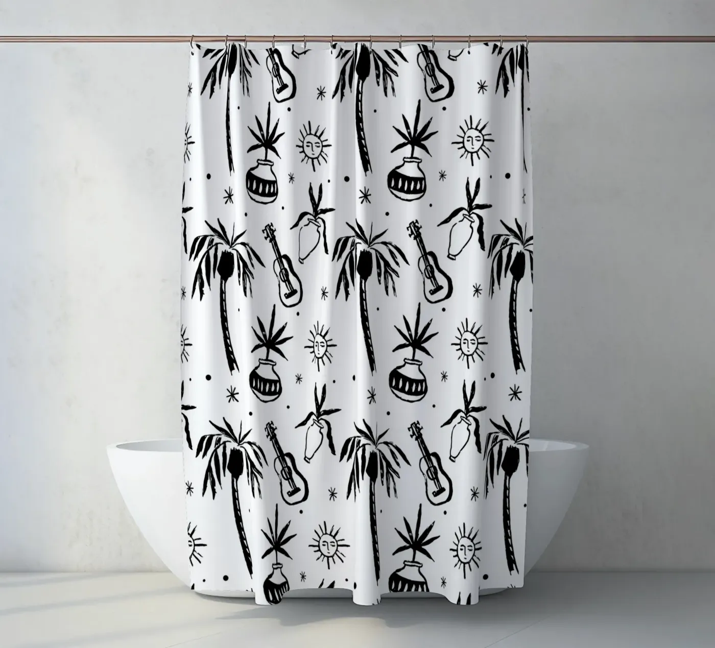 Seaside Pattern No 08 Duschvorhang von treechild