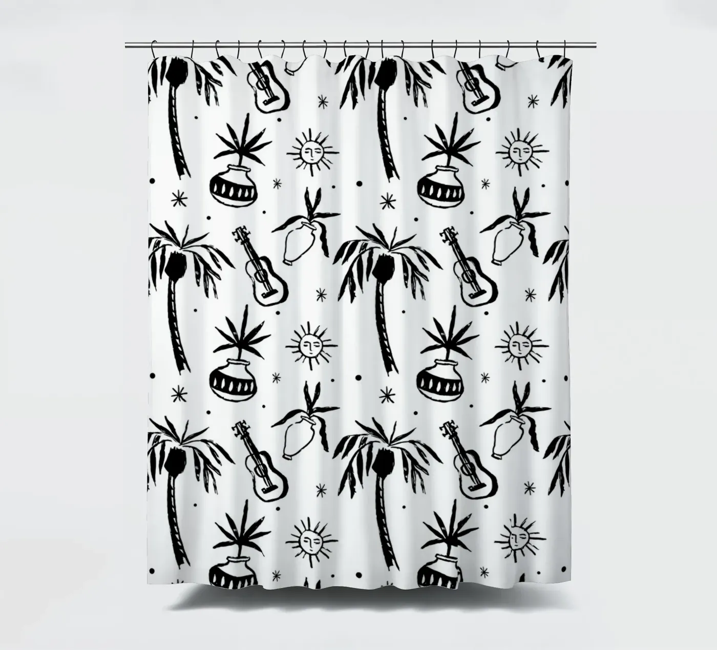 Seaside Pattern No 08 Duschvorhang von treechild