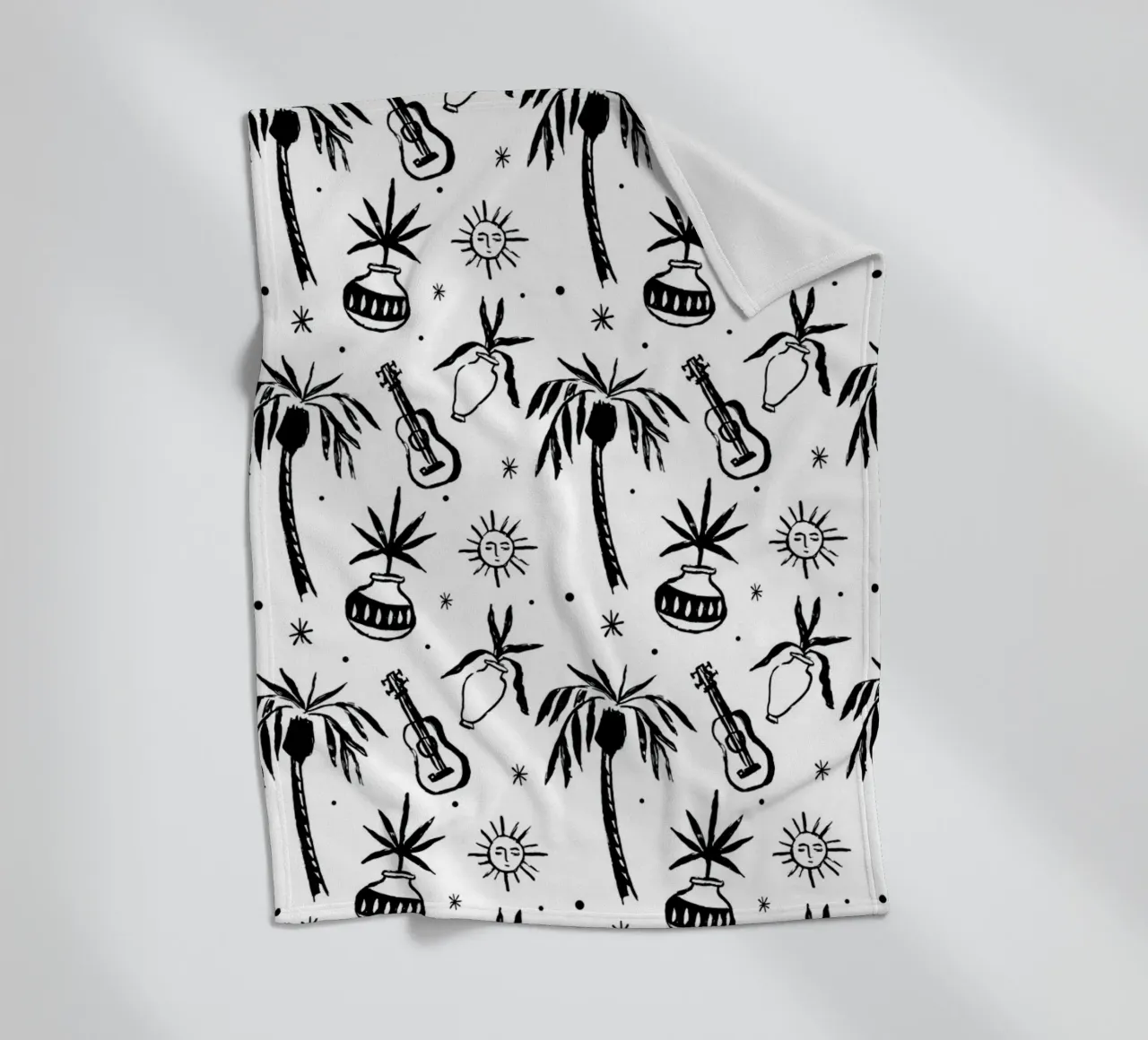 Seaside Pattern No 08 Fleecedecke von treechild