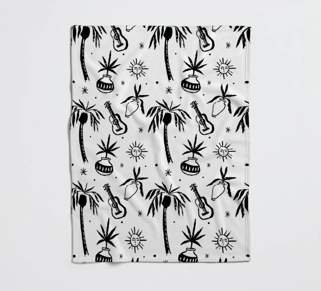 Seaside Pattern No 08 Fleecedecke von treechild