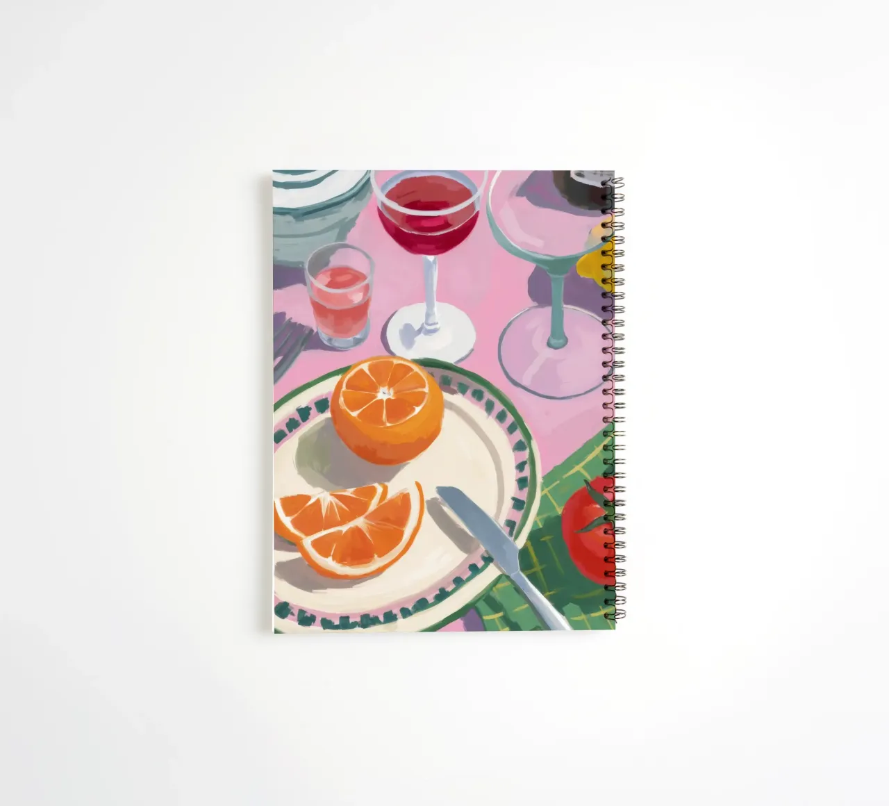 Tomato Citrus Toast spiral notebook by Aurora Muse