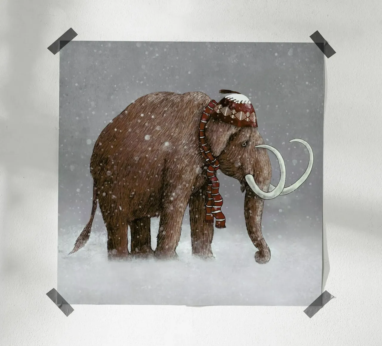 The ice age sucked poster con telaio in alluminio da Terry Fan