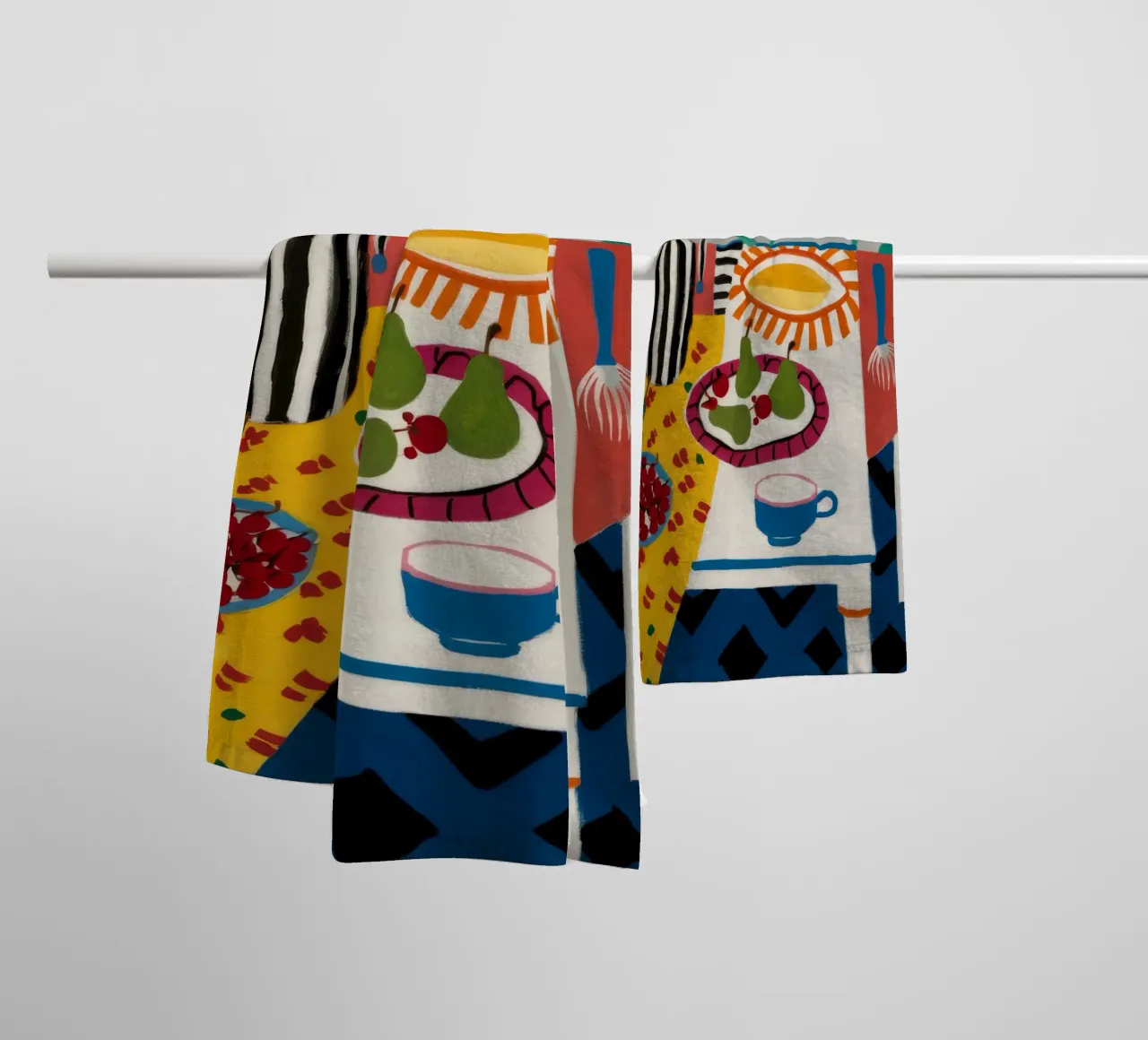 Frutta Calmata Sunstripe asciugamano da bagno da Aurora Muse