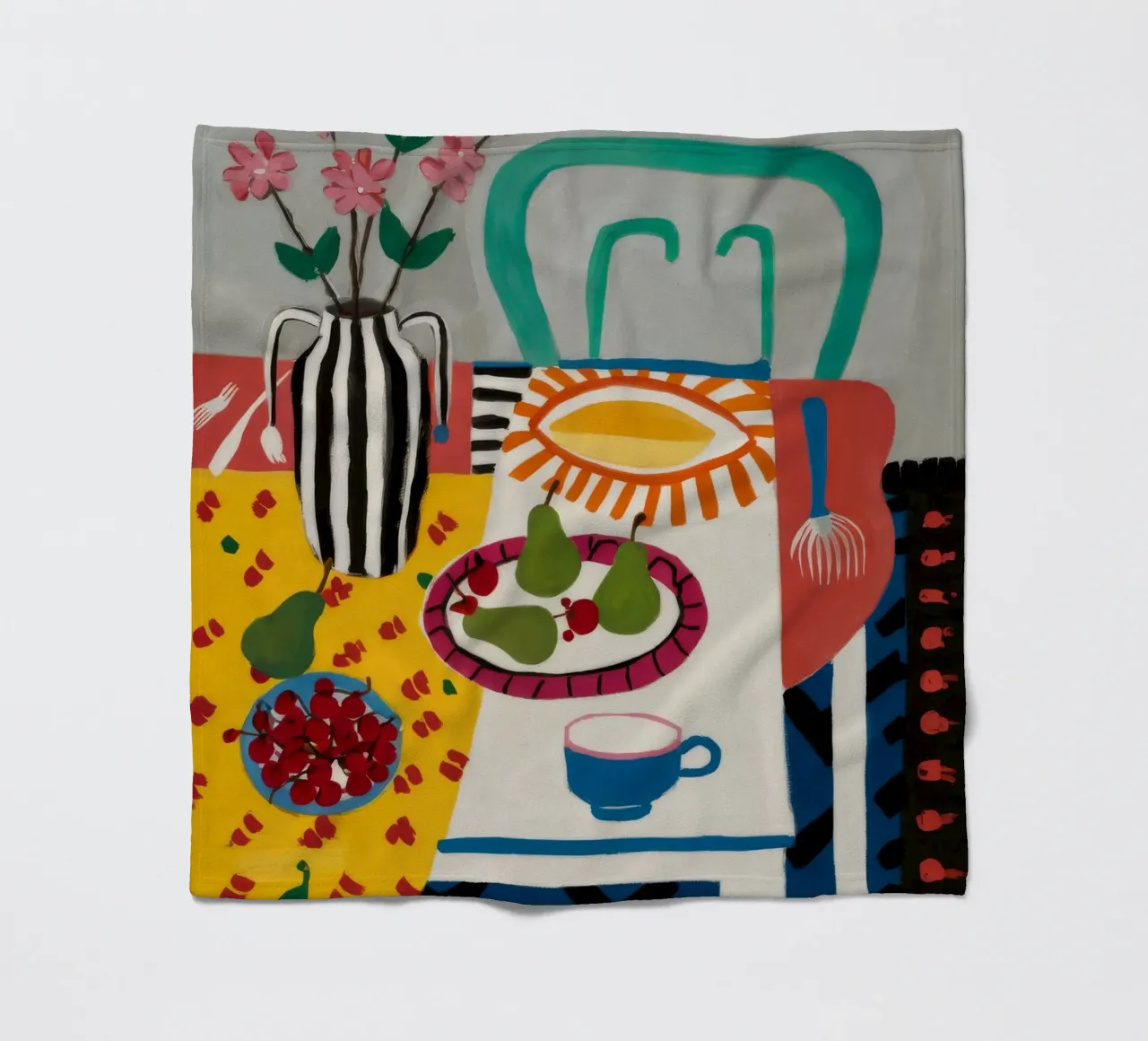 Frutta Calmata Sunstripe coperta in pile da Aurora Muse