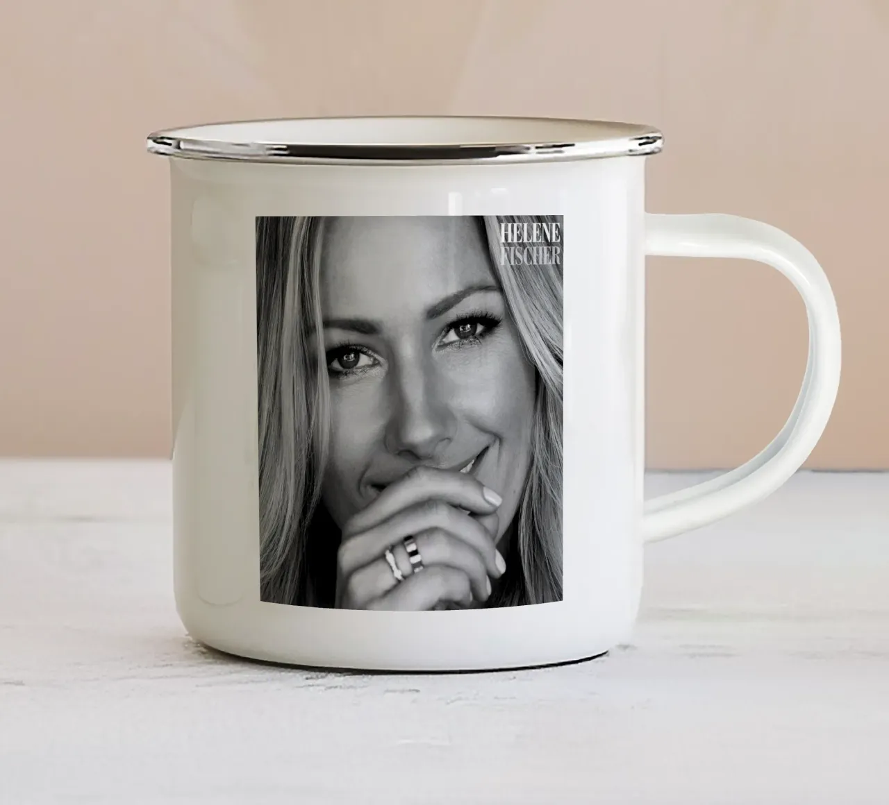 Helene Fischer tazza in smalto da Aaronshop