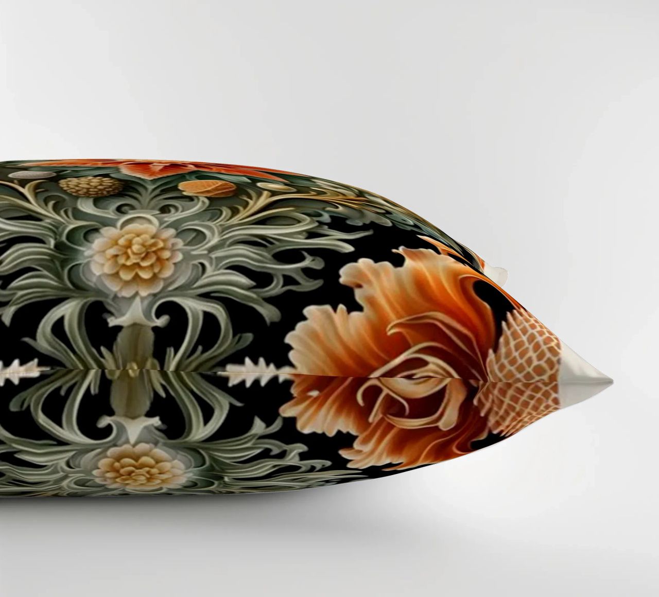 William Morris décoratif détails symétriques fleurs coussin de komo store