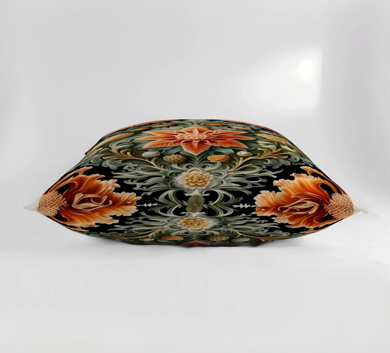 William Morris décoratif détails symétriques fleurs coussin de komo store