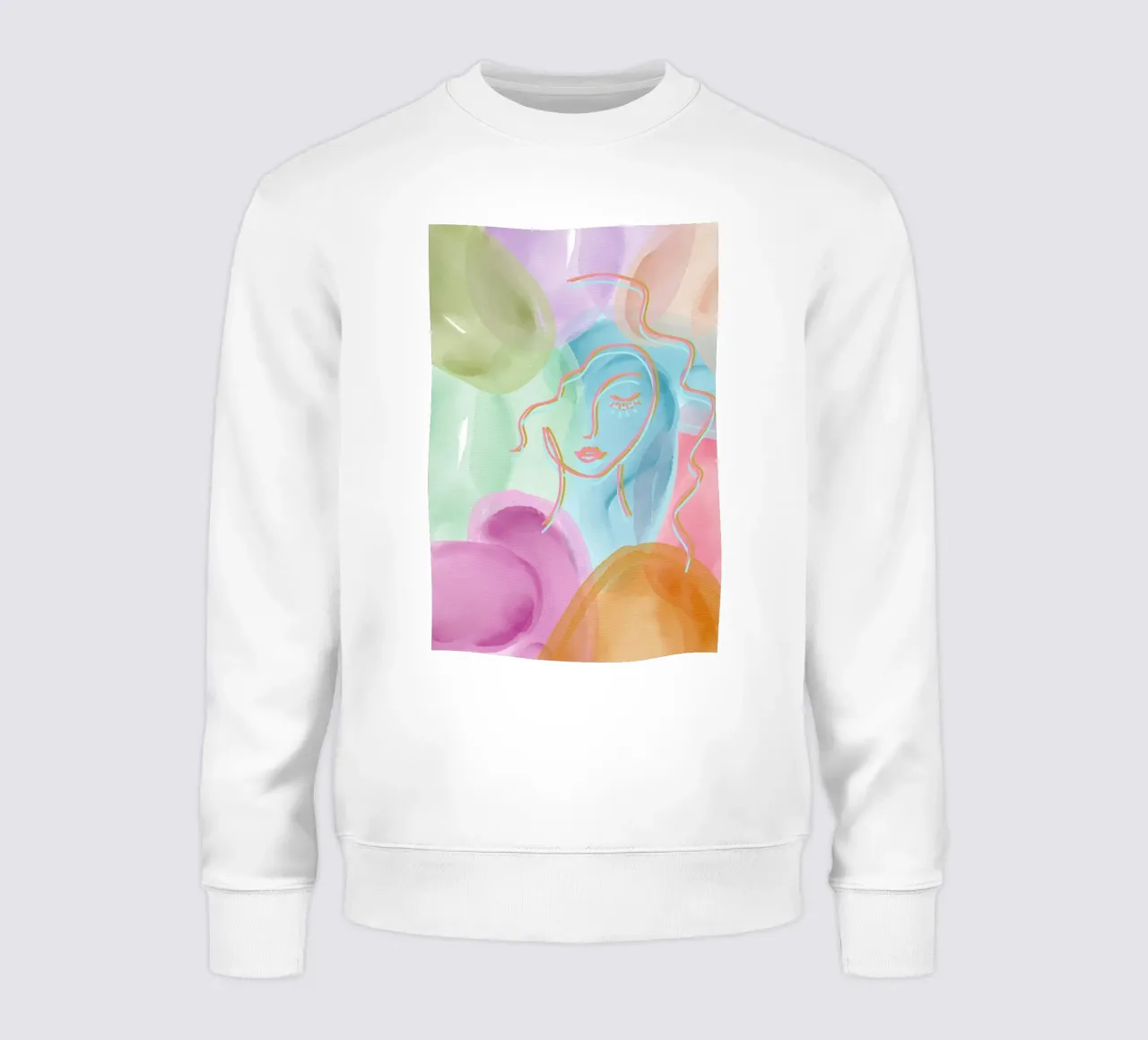 Aquarell under the face felpa da AESTHETIC VIBES by Isabel
