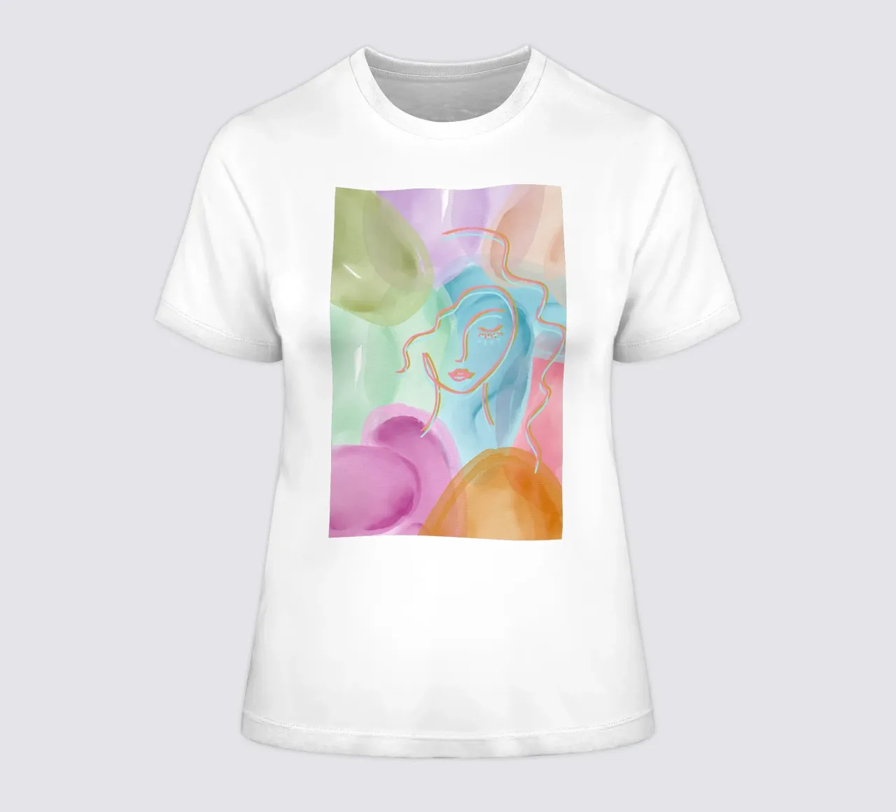 Aquarell under the face Frauen T-Shirt von AESTHETIC VIBES by Isabel