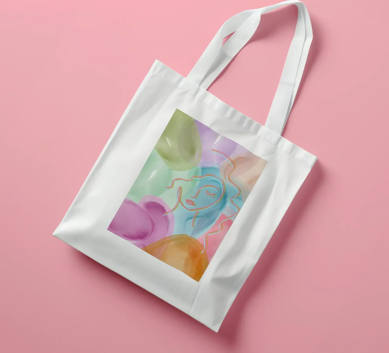 Aquarell under the face borsa in juta da AESTHETIC VIBES by Isabel