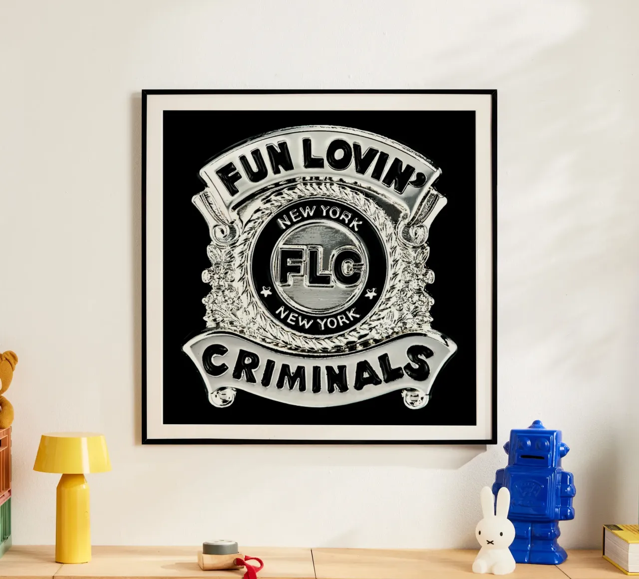 Fun Lovin' Criminals poster con telaio in legno da Nadirsungga