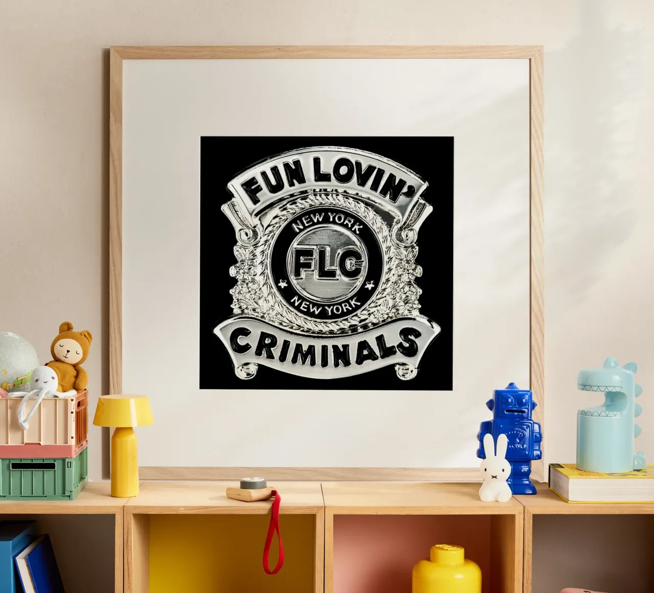 Fun Lovin' Criminals poster con telaio in legno da Nadirsungga