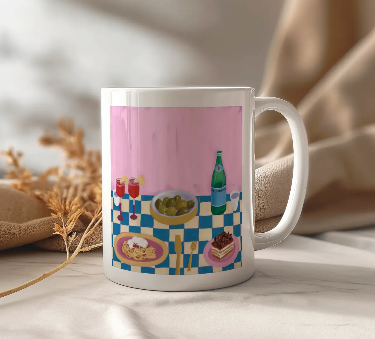 Momento del vino d'oliva tazza in ceramica da Aurora Muse
