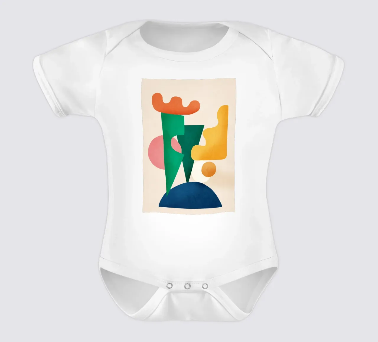 Abstract Geometry 34 body neonato maniche corte da Flow Line