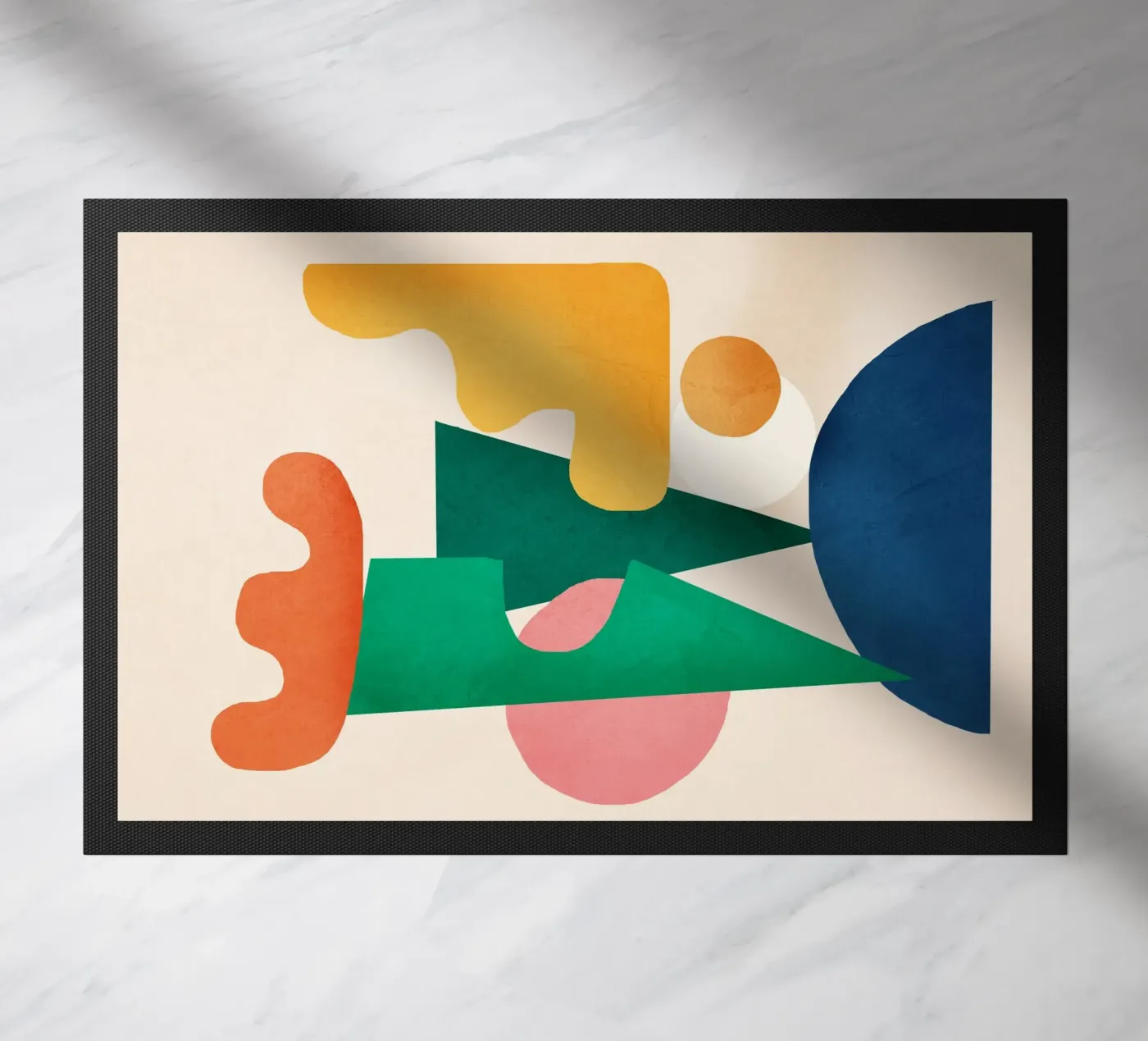 Abstract Geometry 34 doormat by Flow Line