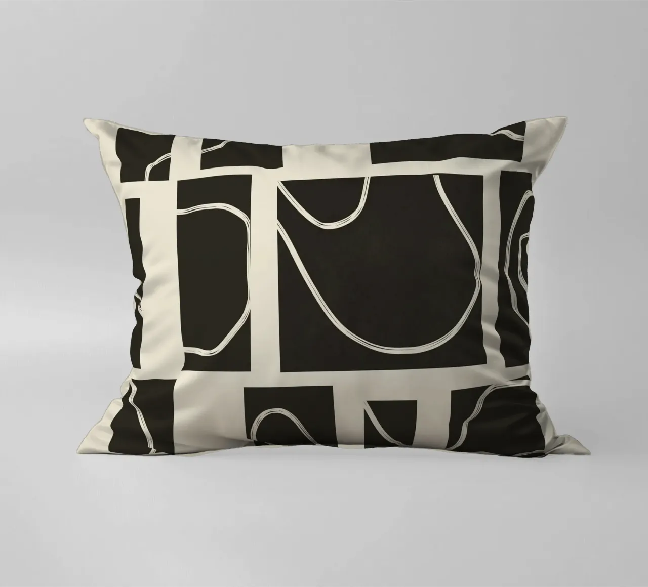 Abstract Pathways 2 decorative cushion by Flow Line