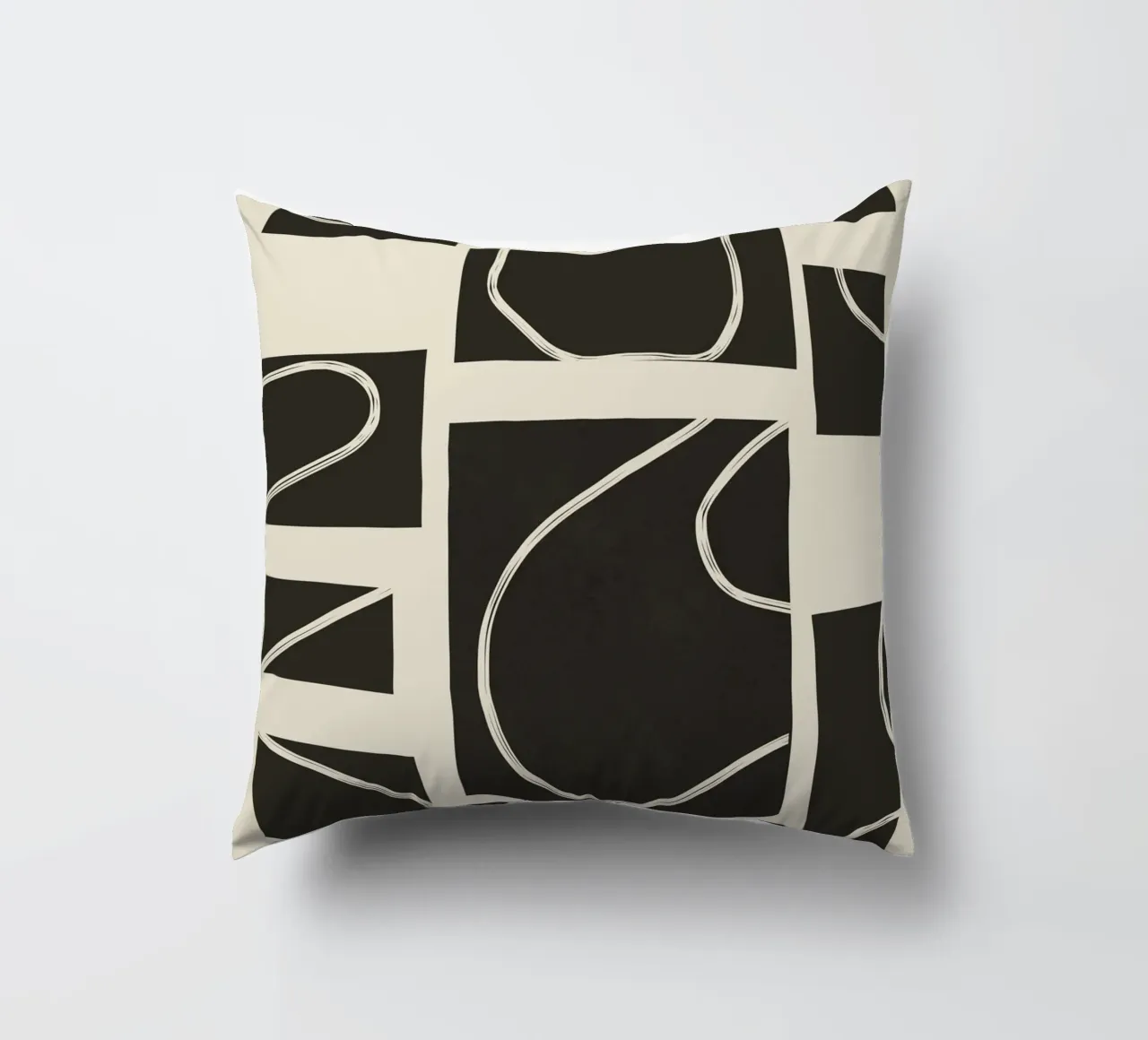 Abstract Pathways 2 decorative cushion by Flow Line