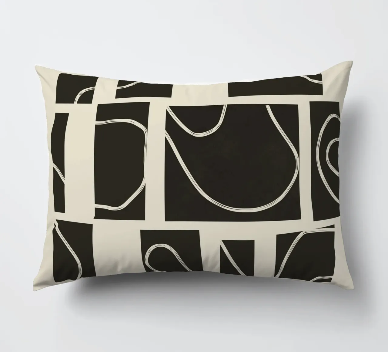 Abstract Pathways 2 decorative cushion by Flow Line
