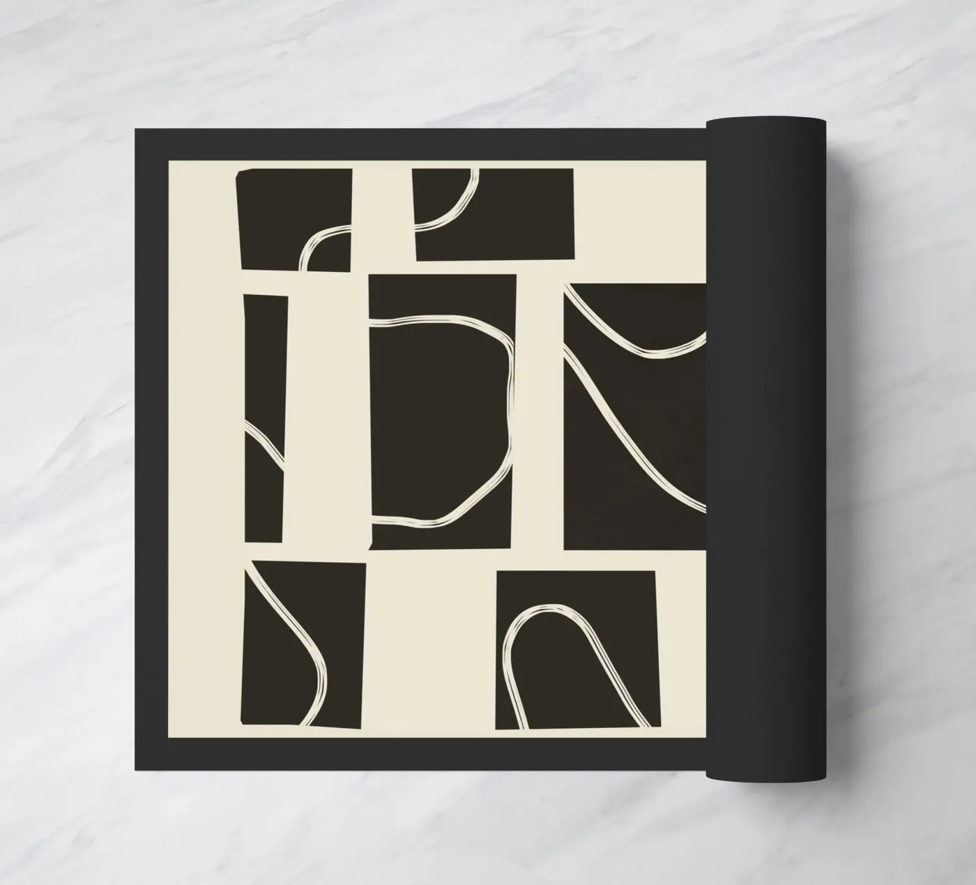 Abstract Pathways 2 Fußmatte von Flow Line