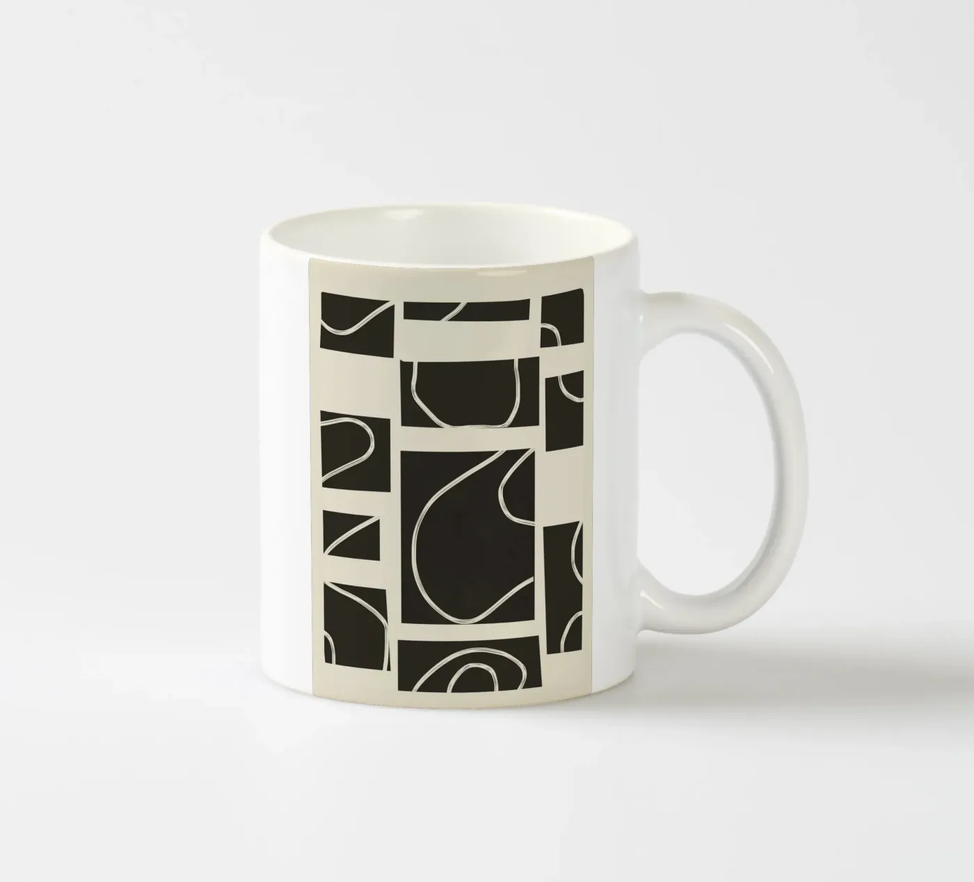 Abstract Pathways 2 ceramic mug by Flow Line