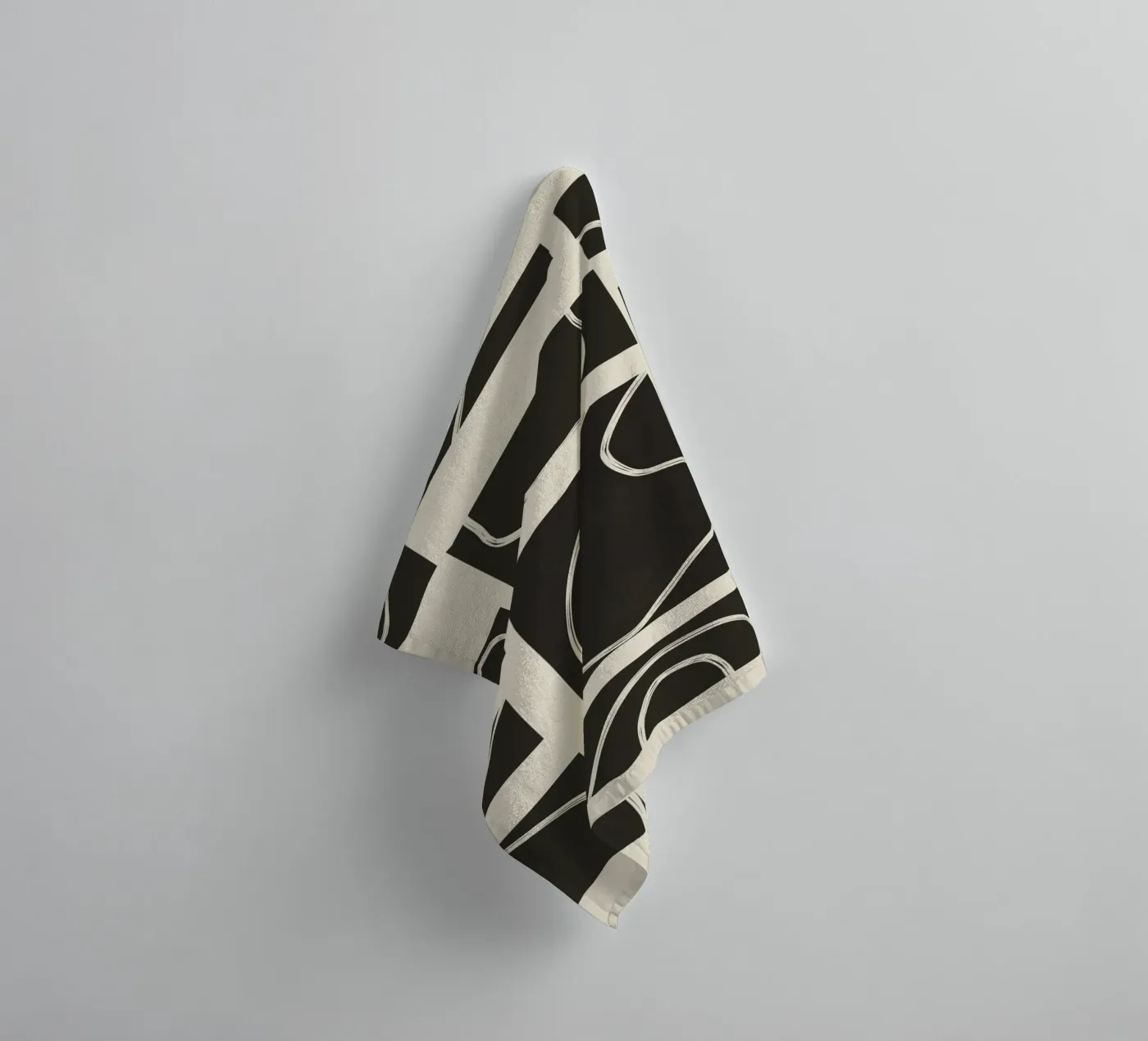 Abstract Pathways 2 badhanddoek van Flow Line