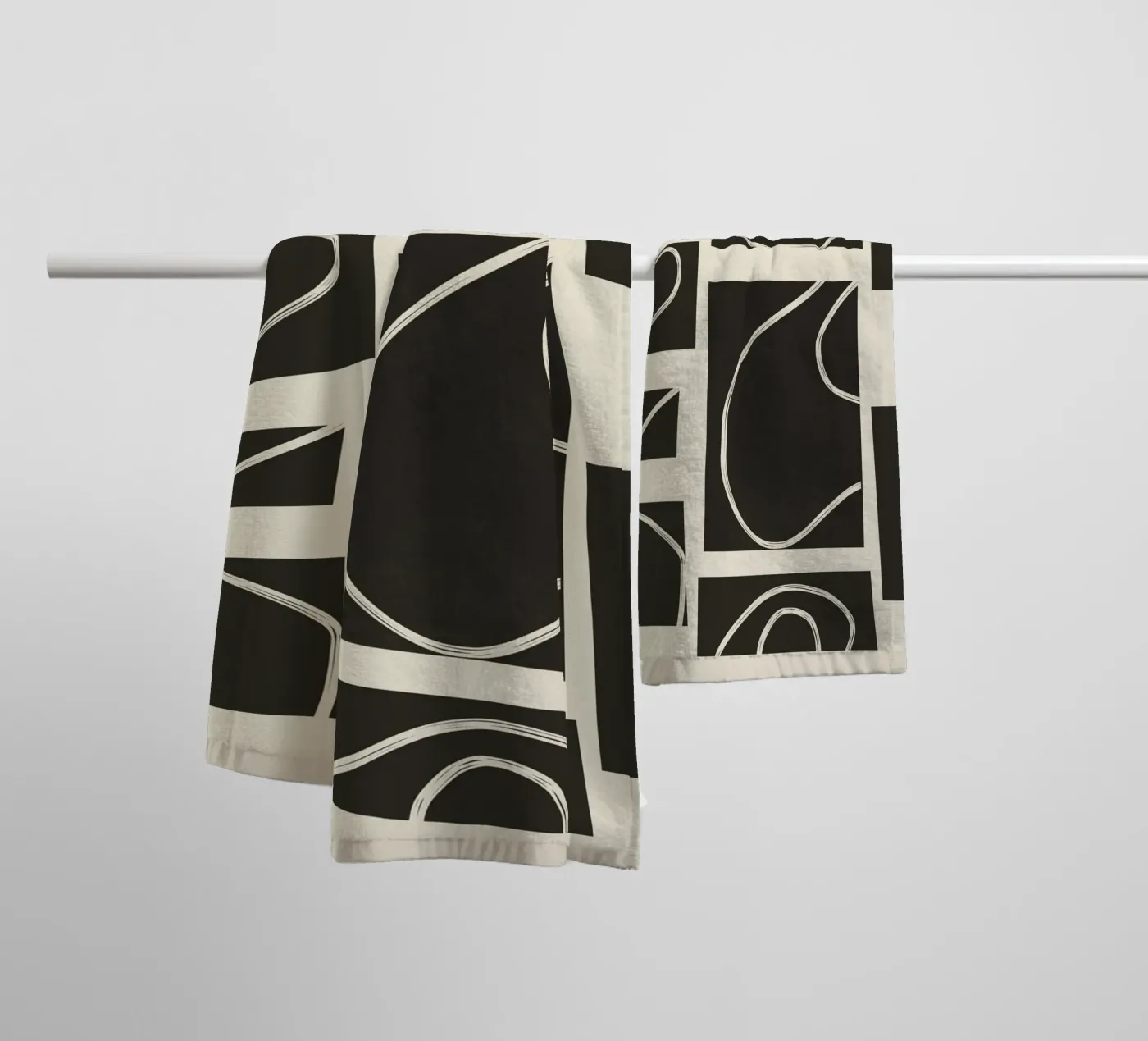 Abstract Pathways 2 badhanddoek van Flow Line