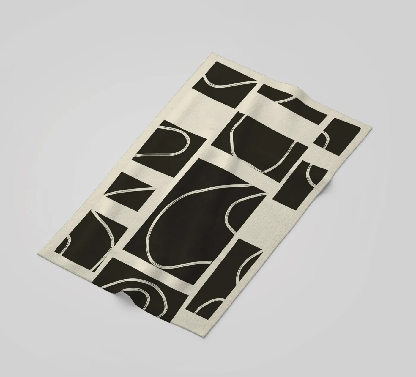 Abstract Pathways 2 strandhanddoek van Flow Line