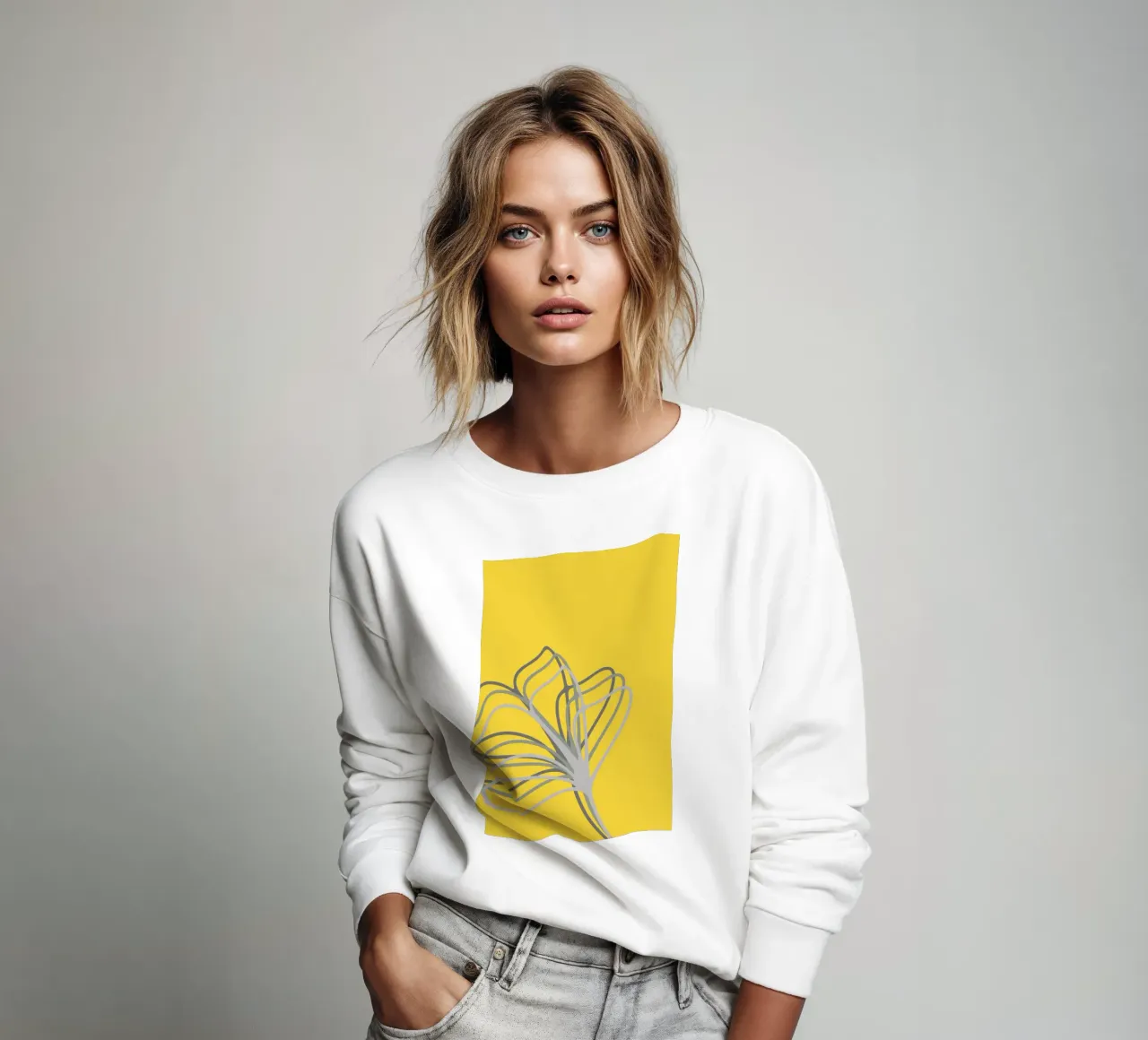 Yello in Flowers felpa da AESTHETIC VIBES by Isabel