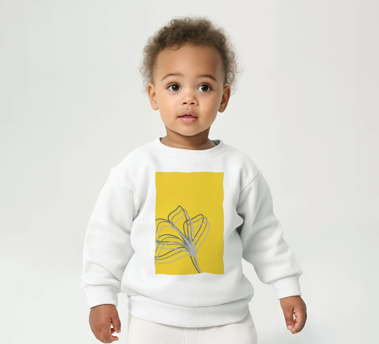 Yello in Flowers felpa neonato da AESTHETIC VIBES by Isabel