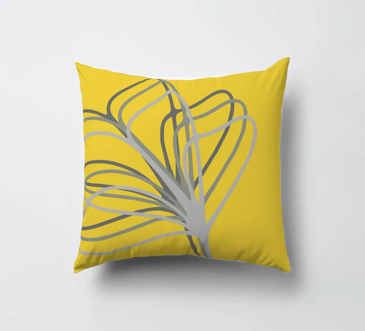 Yello in Flowers cuscino da AESTHETIC VIBES by Isabel