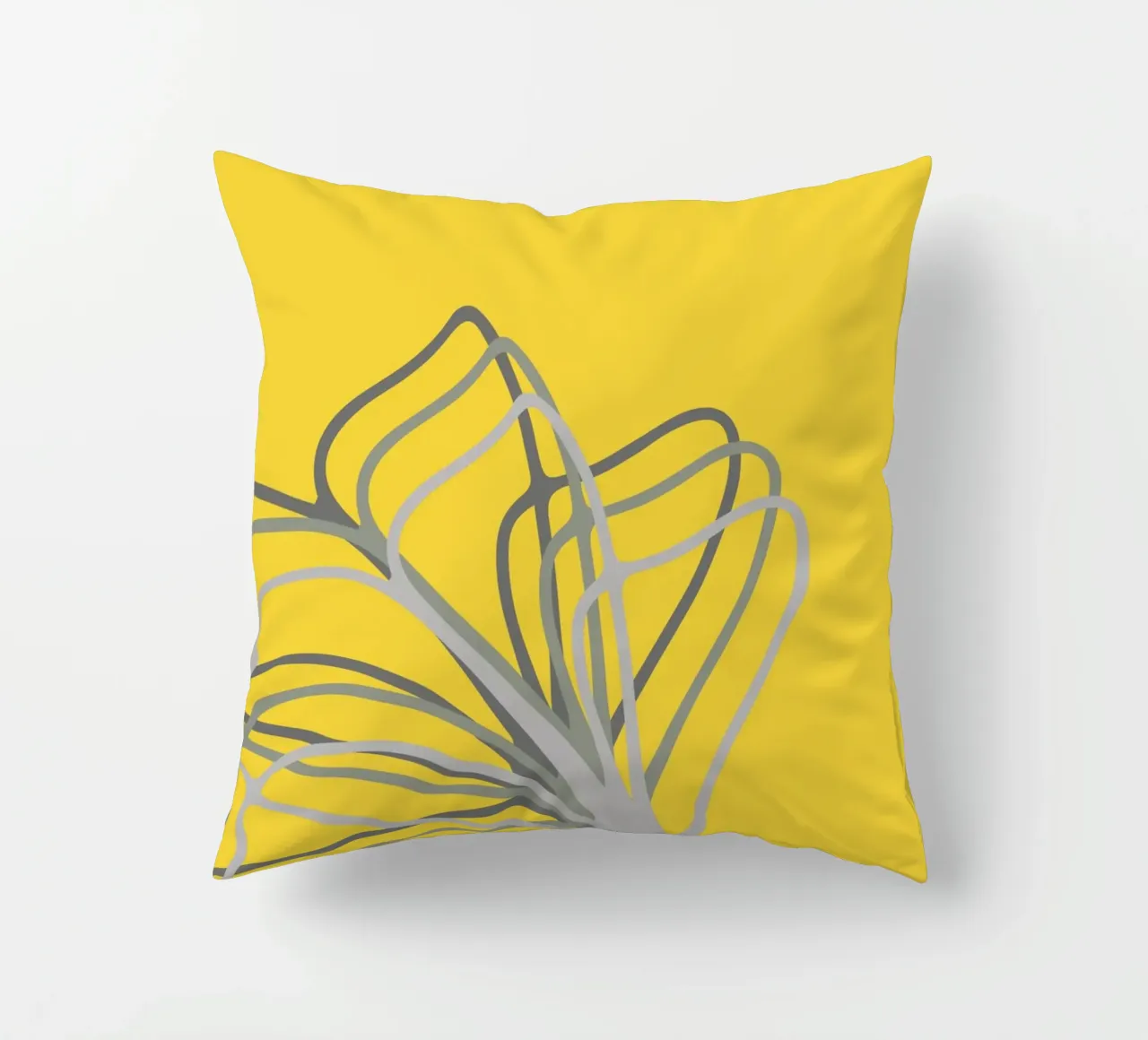 Yello in Flowers cuscino da AESTHETIC VIBES by Isabel