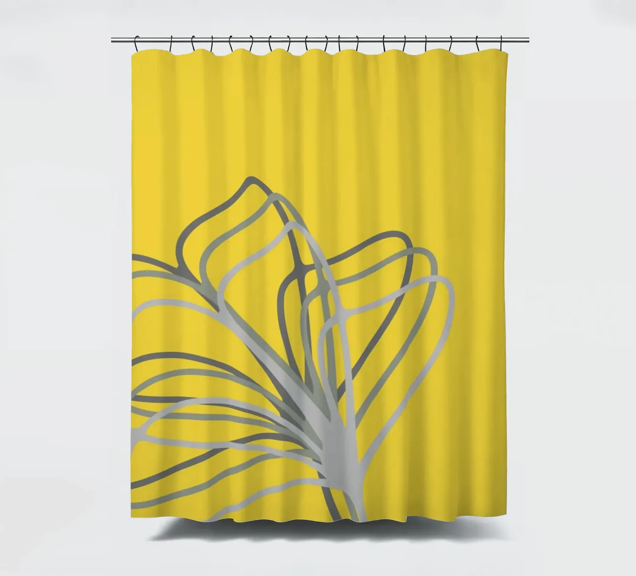 Yello in Flowers tenda da doccia da AESTHETIC VIBES by Isabel