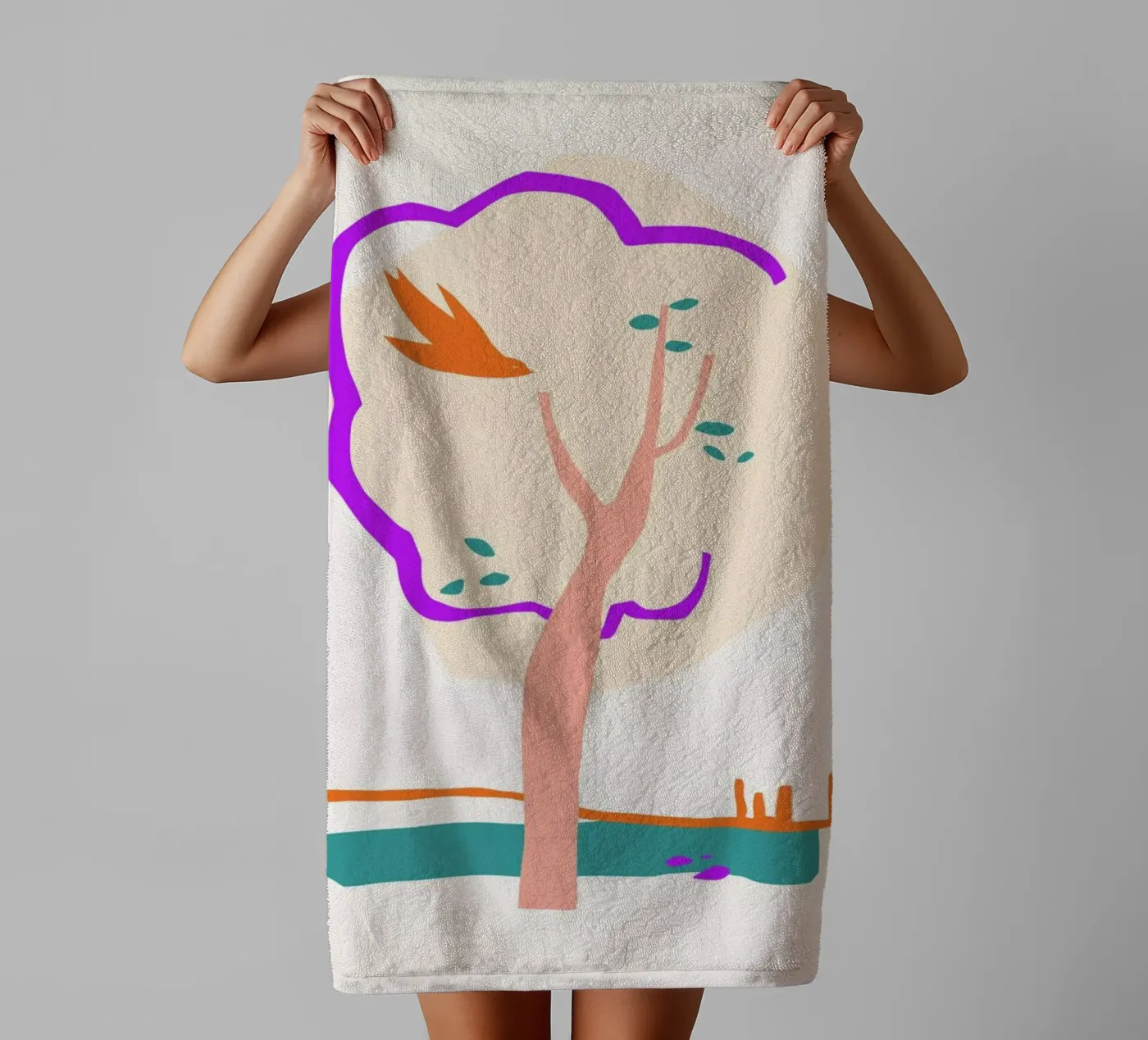 Roost badhanddoek van Pure