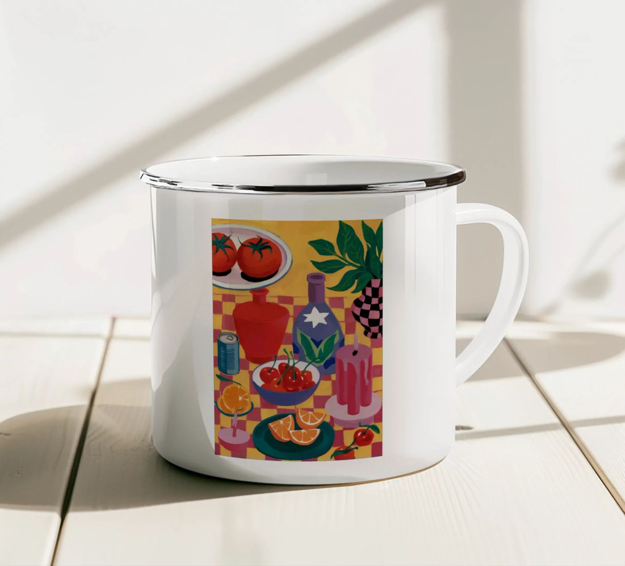 Tomato Soda Pop tazza in smalto da Aurora Muse