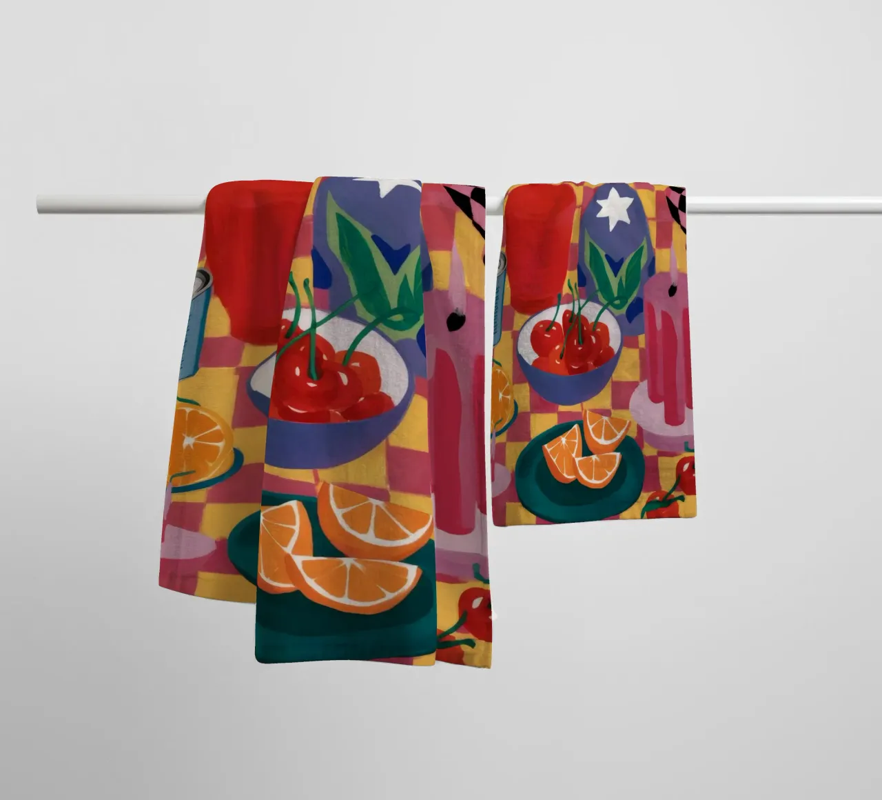 Tomato Soda Pop towel by Aurora Muse