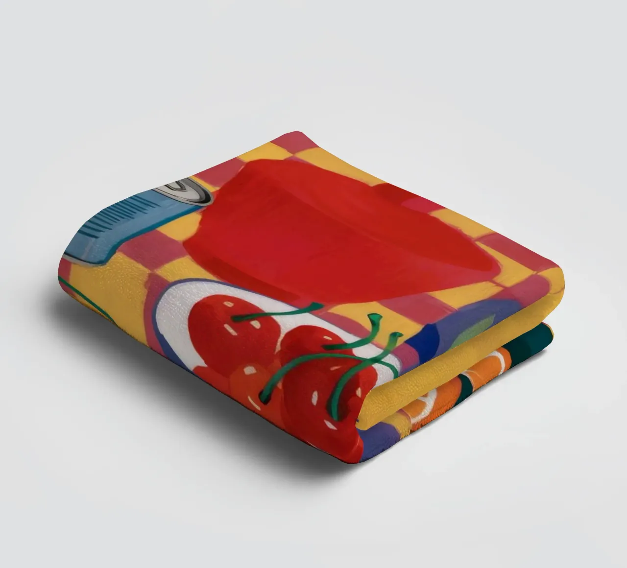 Tomato Soda Pop towel by Aurora Muse