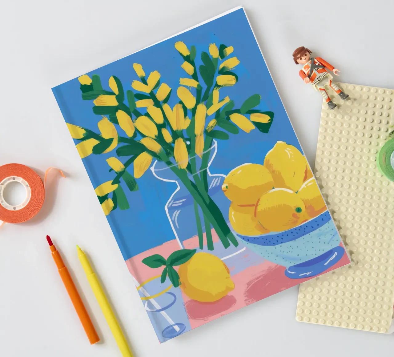 Lemon Vase Breeze notebook by Aurora Muse
