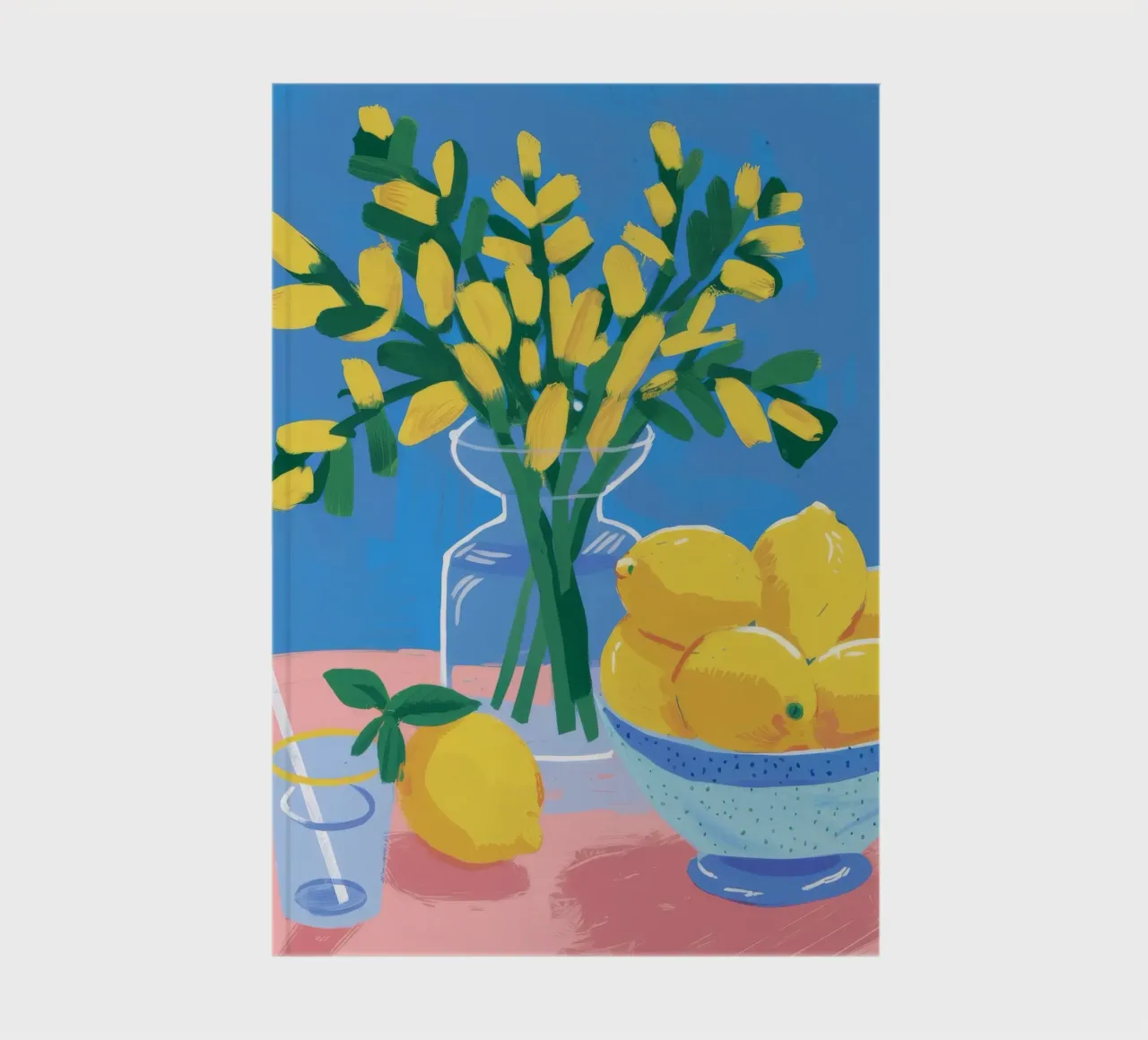 Lemon Vase Breeze notebook by Aurora Muse