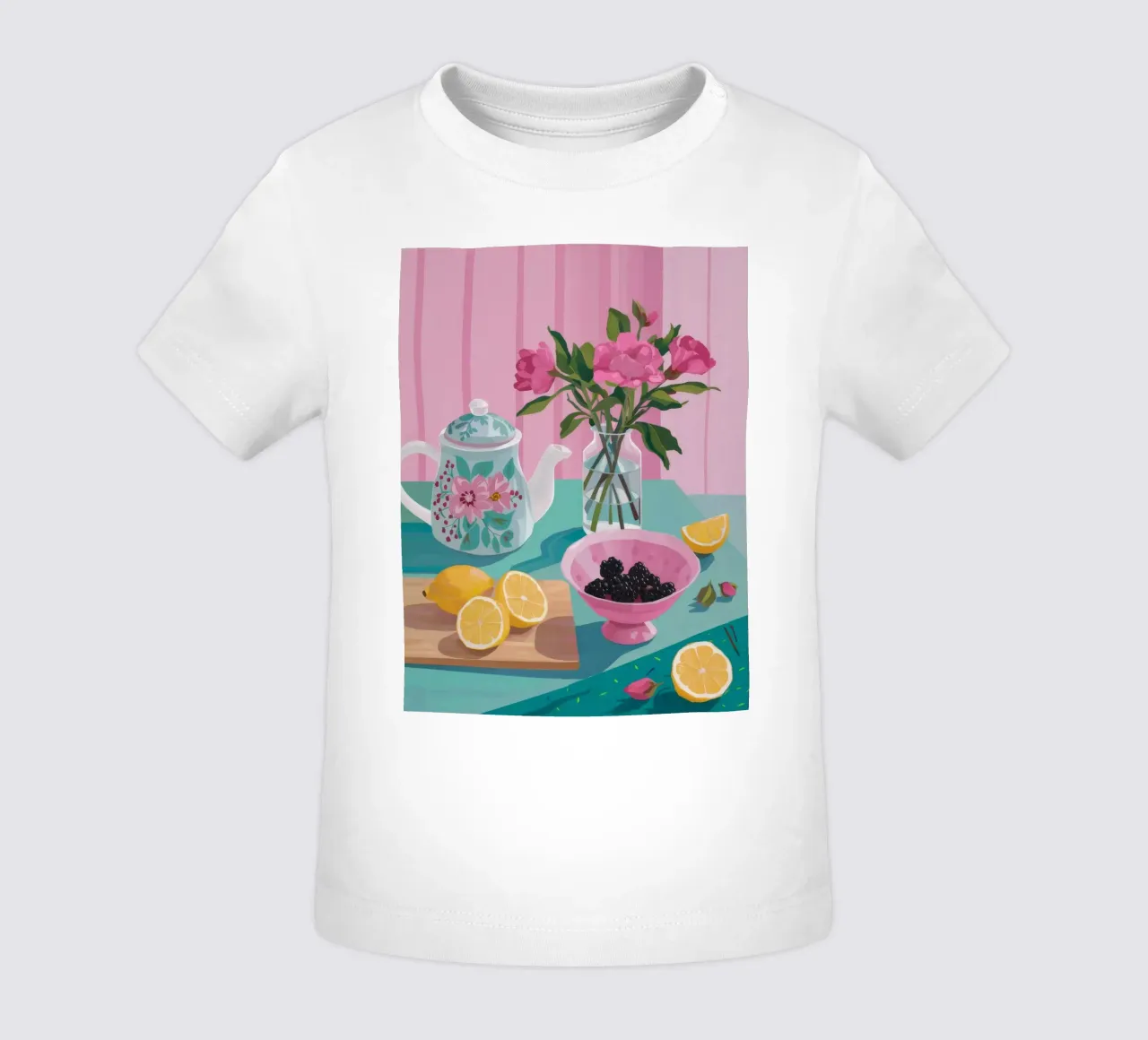 Theetijd Blush baby t-shirt van Aurora Muse