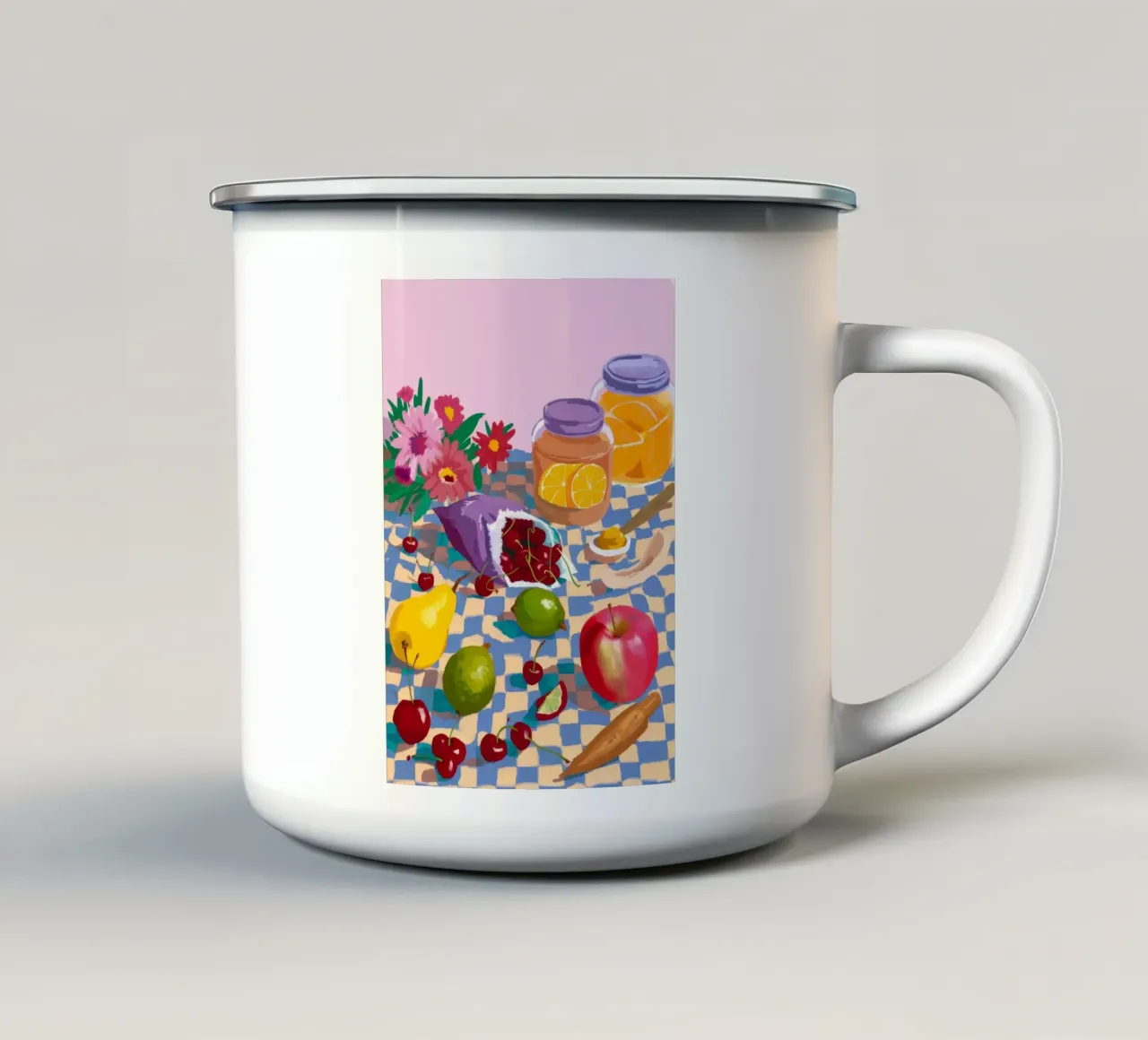 Colori del mattino del raccolto tazza in smalto da Aurora Muse