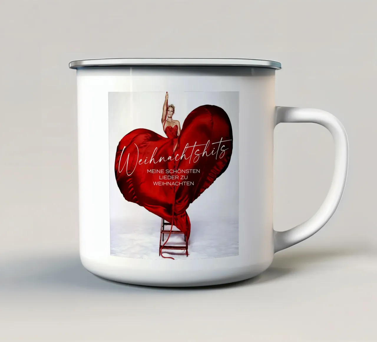 Valentine Day enamel mug by Aaronshop