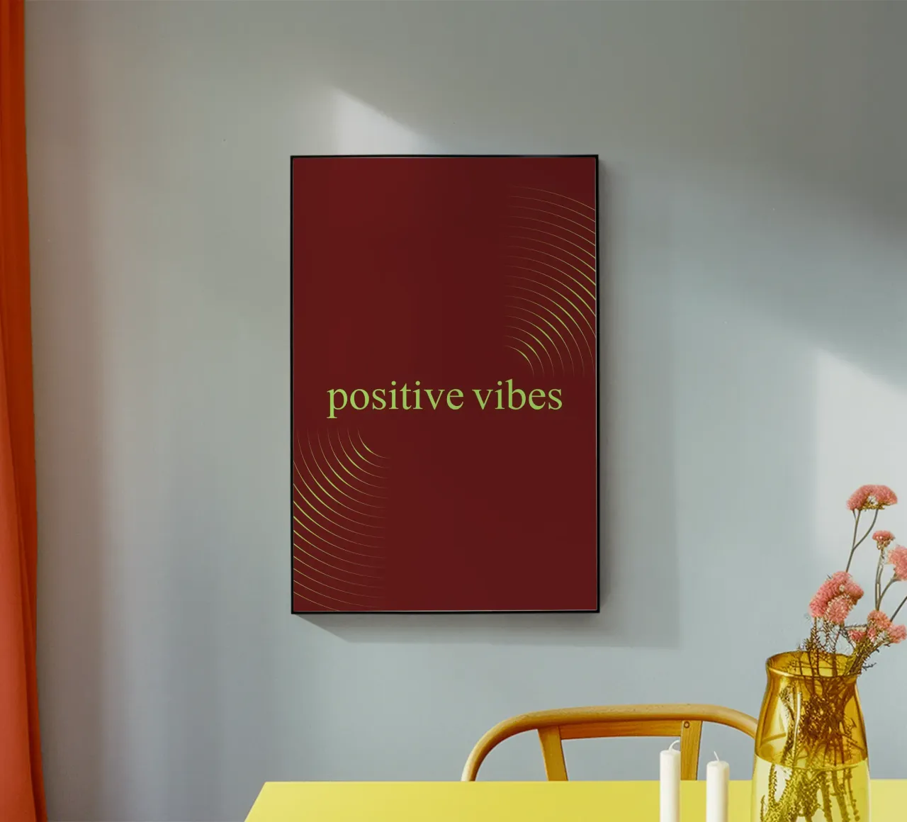 positive vibes plexiglass da AESTHETIC VIBES by Isabel