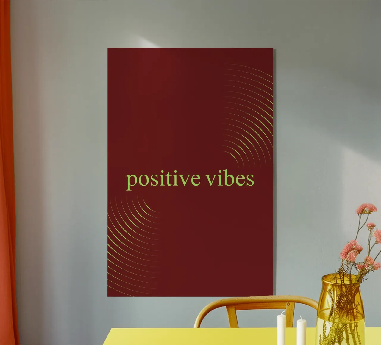 positive vibes plexiglass da AESTHETIC VIBES by Isabel
